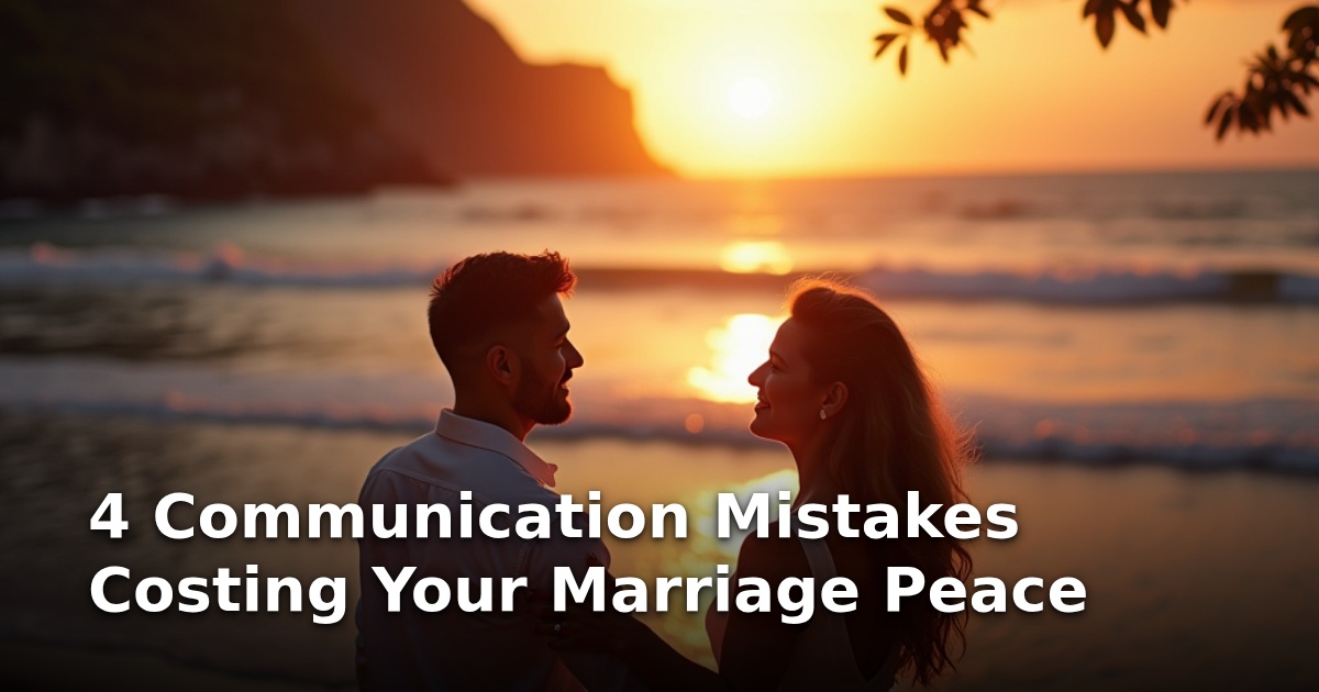 4 Communication Mistakes Costing Your Marriage Peace