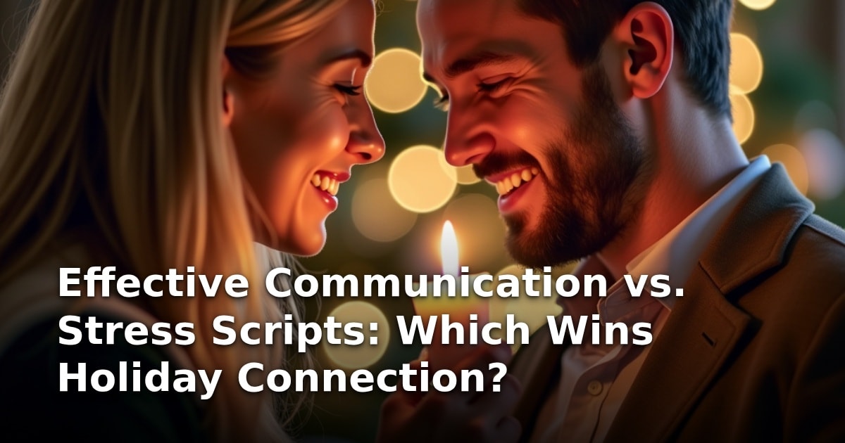 Effective Communication vs. Stress Scripts: Which Wins Holiday Connection?