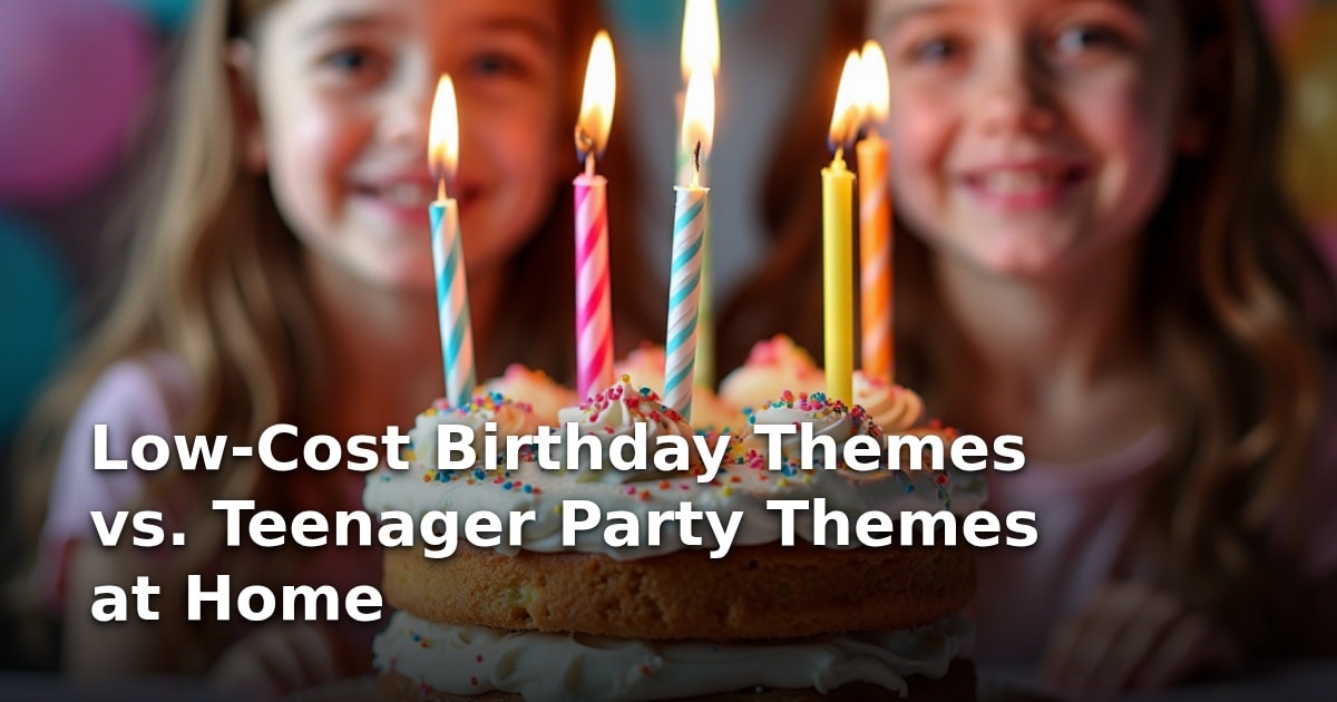 Low-Cost Birthday Themes vs. Teenager Party Themes at Home
