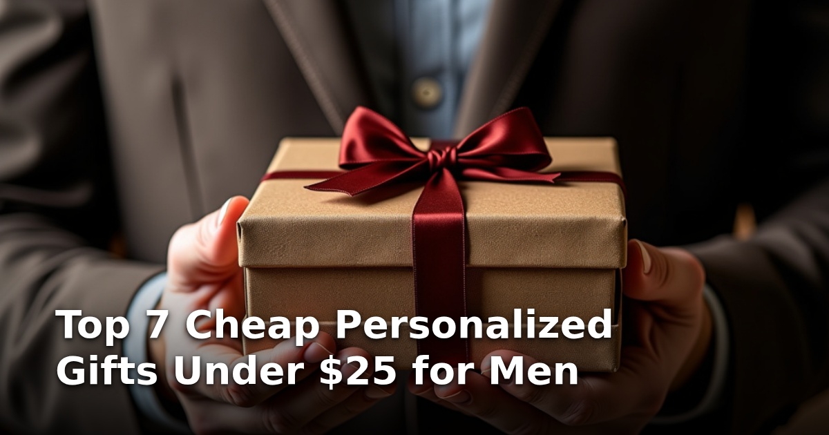 Top 7 Cheap Personalized Gifts Under $25 for Men