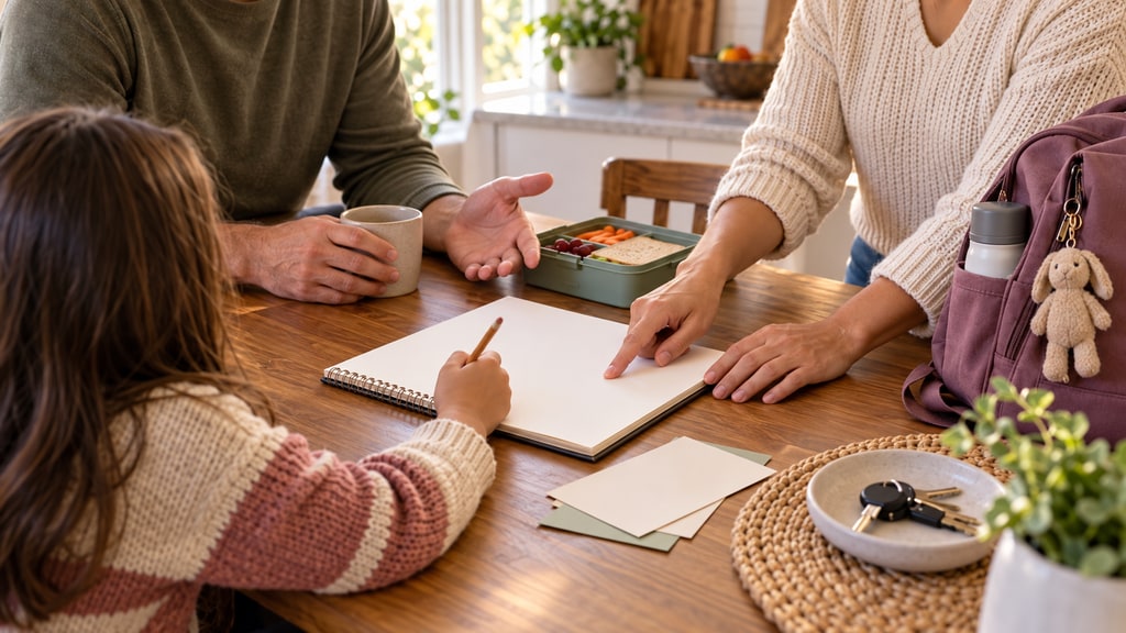 An editorial photograph illustrating step Parent Co Parenting Rules That Clarify Roles.
