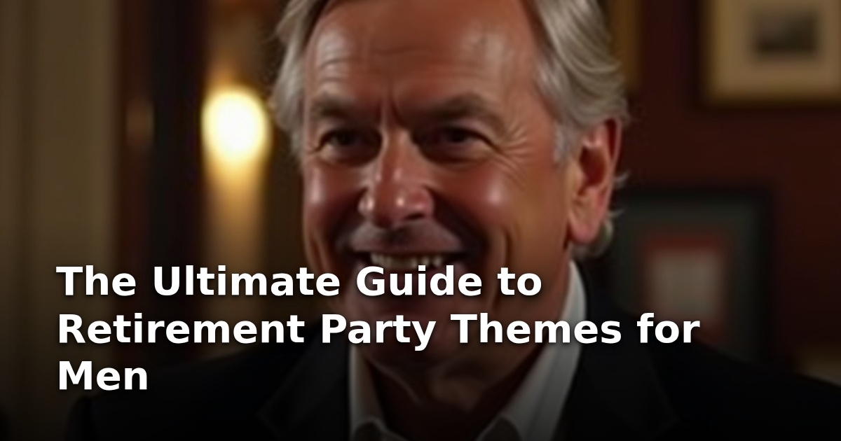 The Ultimate Guide to Retirement Party Themes for Men
