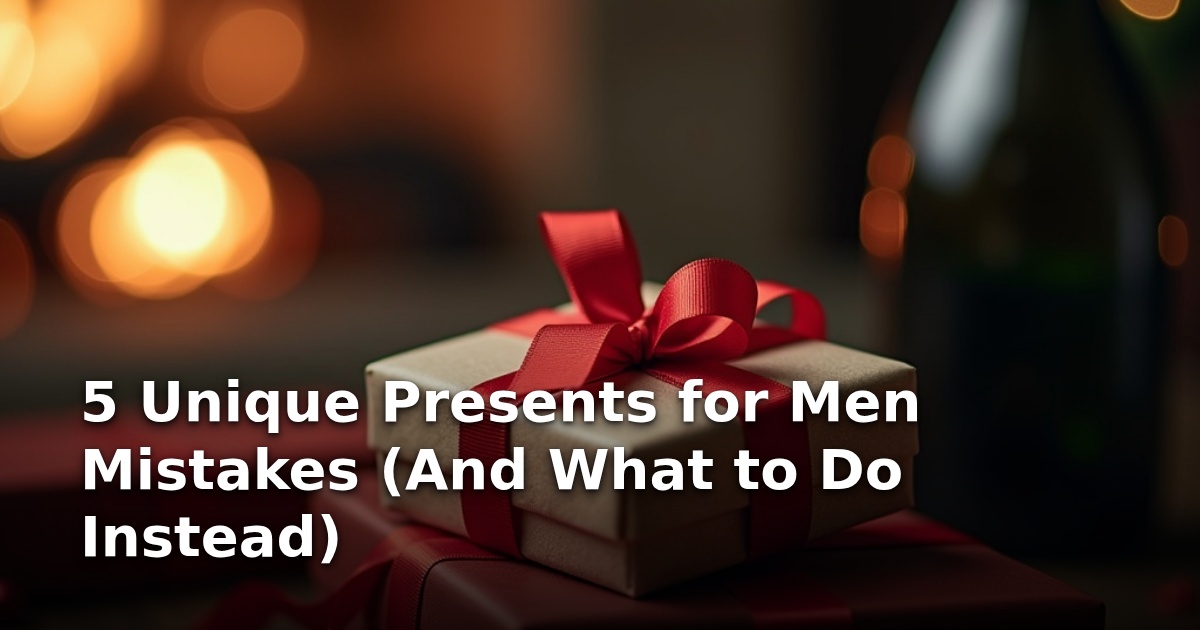 5 Unique Presents for Men Mistakes (And What to Do Instead)
