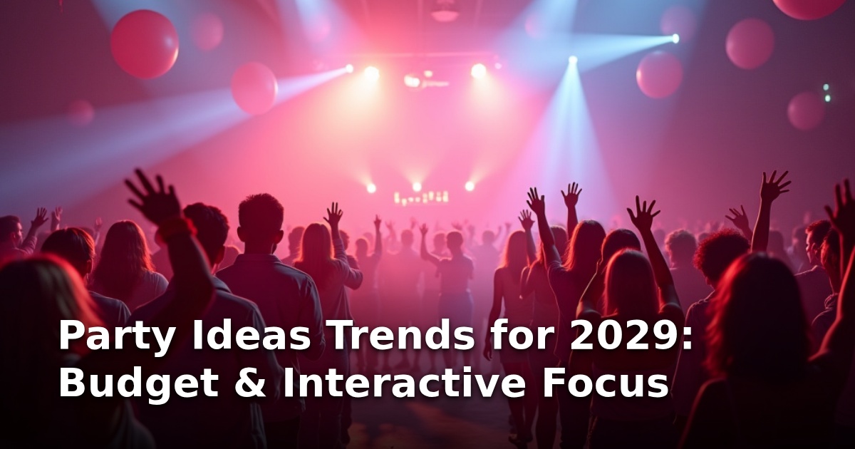 Party Ideas Trends for 2029: Budget & Interactive Focus