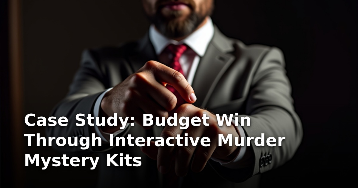 Case Study: Budget Win Through Interactive Murder Mystery Kits