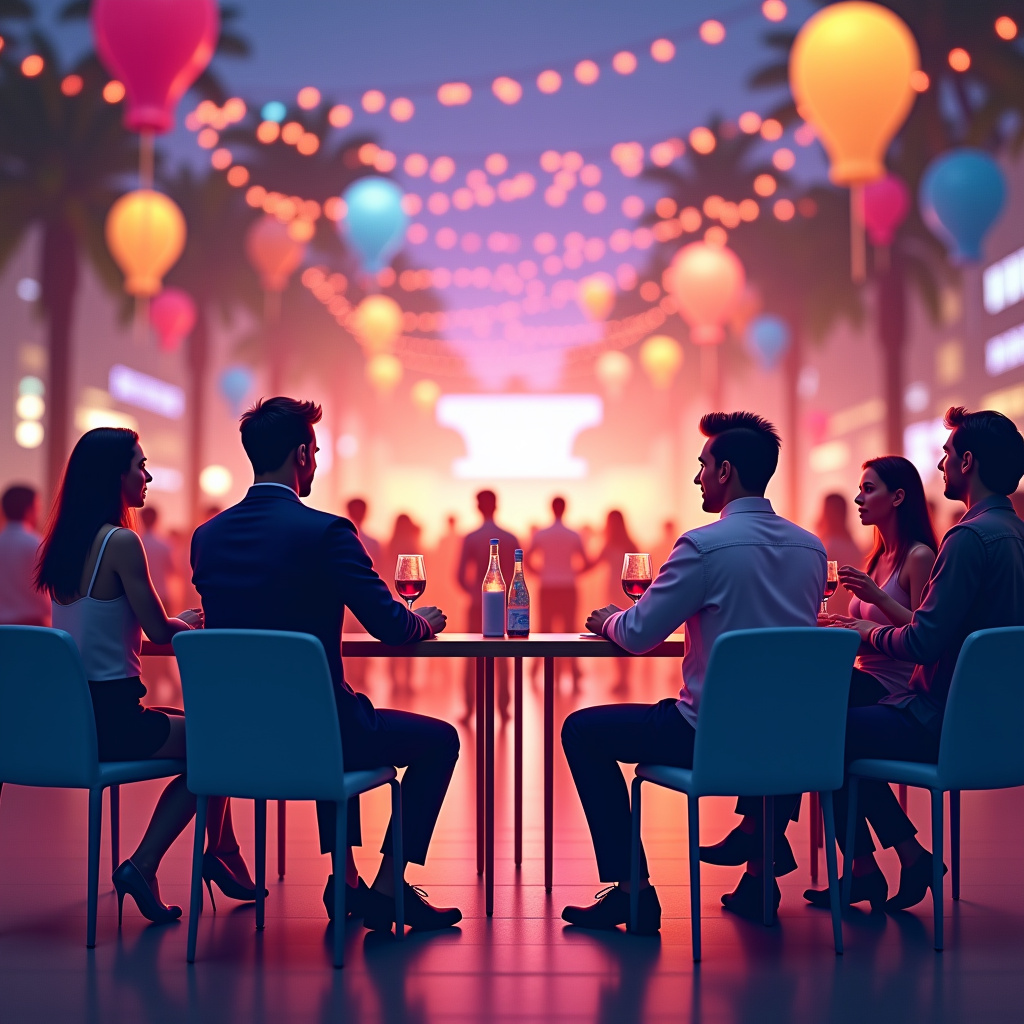 Illustration for Party Ideas Trends for 2032: Interactive & Budget Themes - Image 1