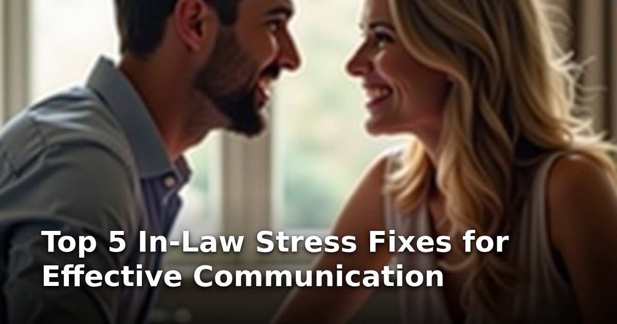 Top 5 In-Law Stress Fixes for Effective Communication