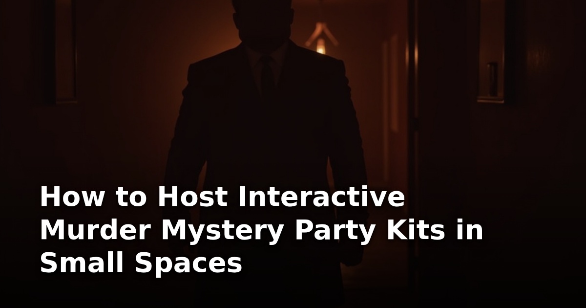 How to Host Interactive Murder Mystery Party Kits in Small Spaces