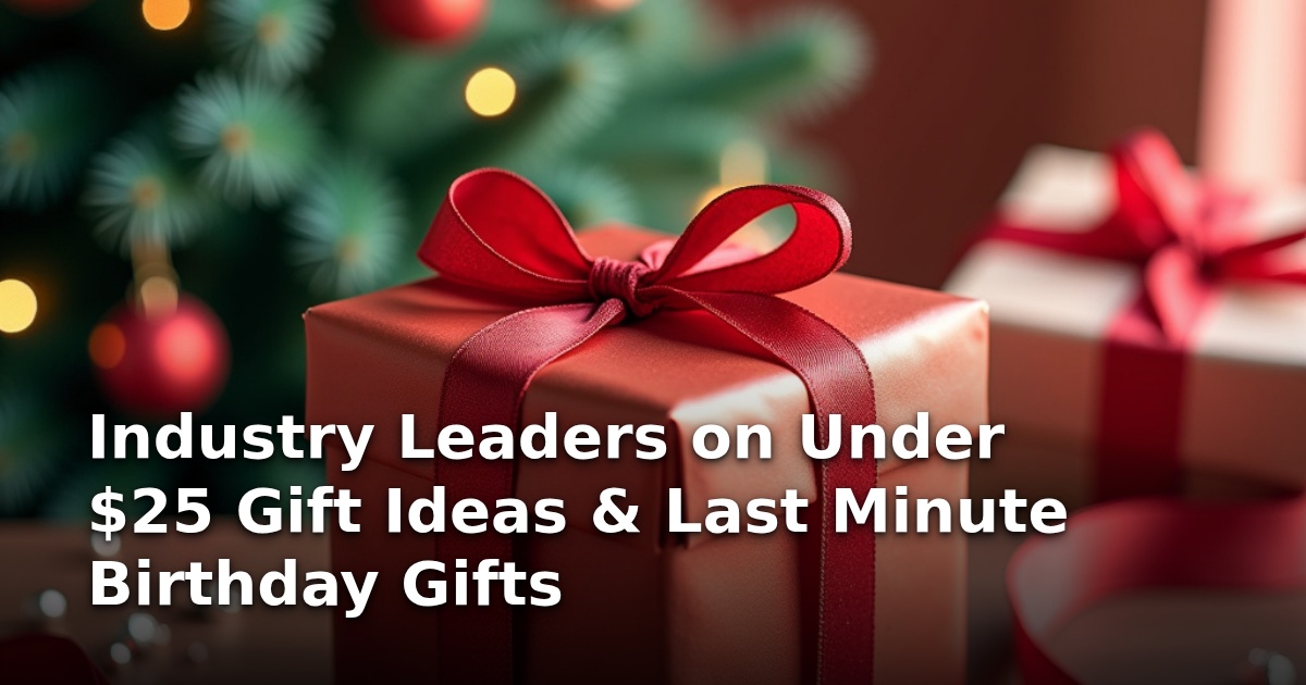 Industry Leaders on Under $25 Gift Ideas & Last Minute Birthday Gifts