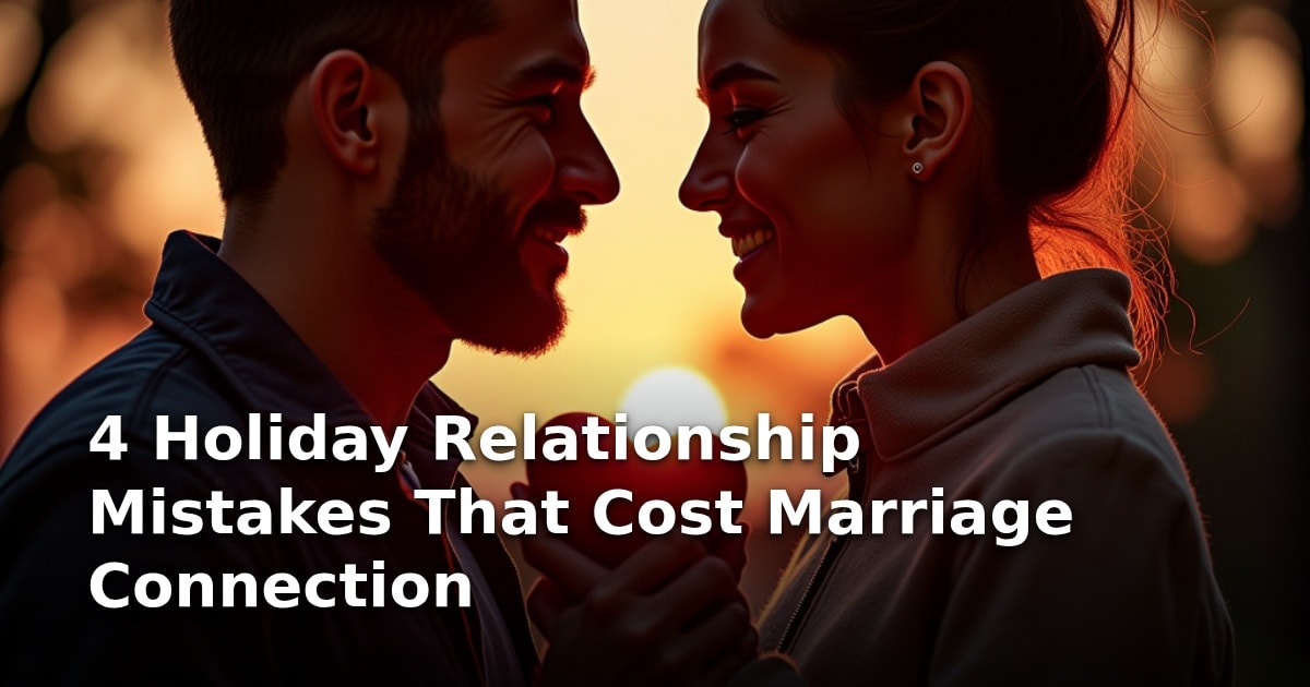 4 Holiday Relationship Mistakes That Cost Marriage Connection