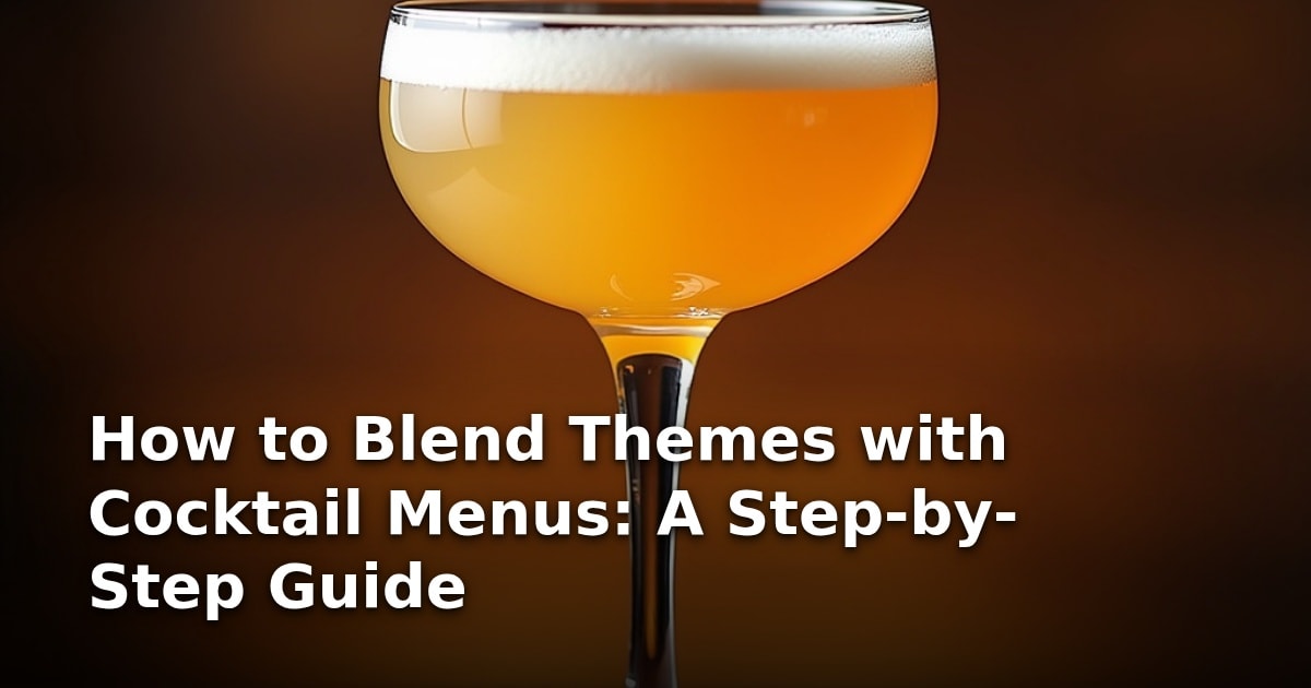 How to Blend Themes with Cocktail Menus: A Step-by-Step Guide
