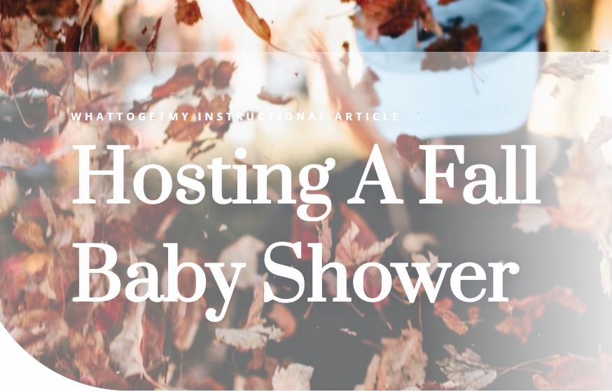 hosting a fall baby shower