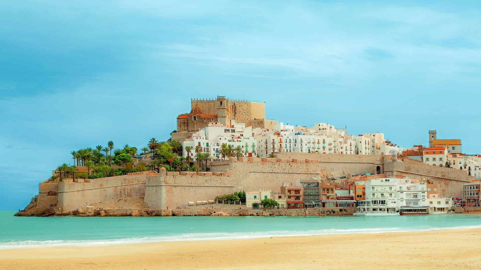 Spain Peñíscola Castle Beach Houses