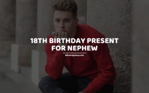 18th Birthday Present for Nephew whattogetmy