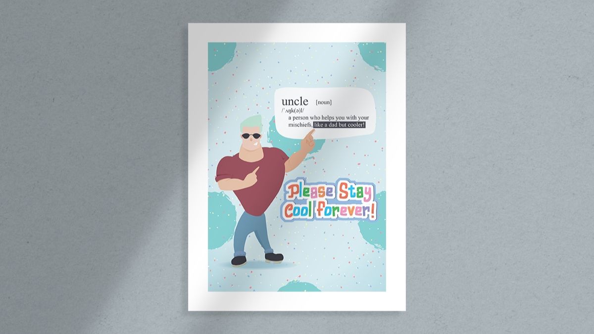 Stay Cool Card For uncle