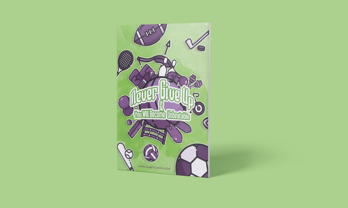 download This Free Printable Never Give Up Card For Sporty Teenage Guys