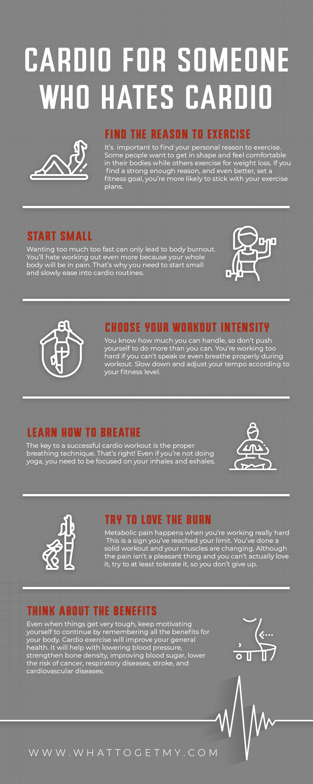 Infographic Cardio for Someone Who Hates Cardio