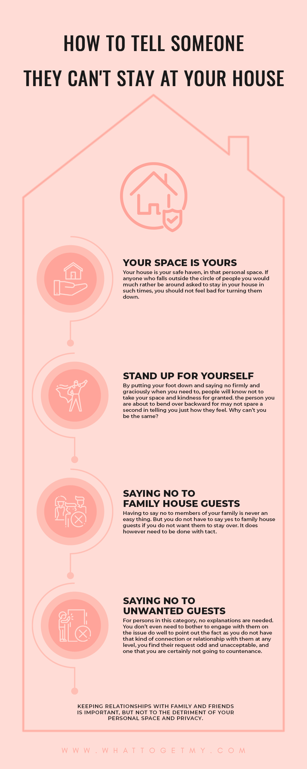 Infographic How to Tell Someone They Can't Stay at Your House