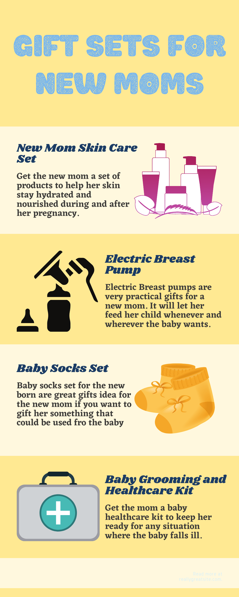 Infographic New mom gift set
