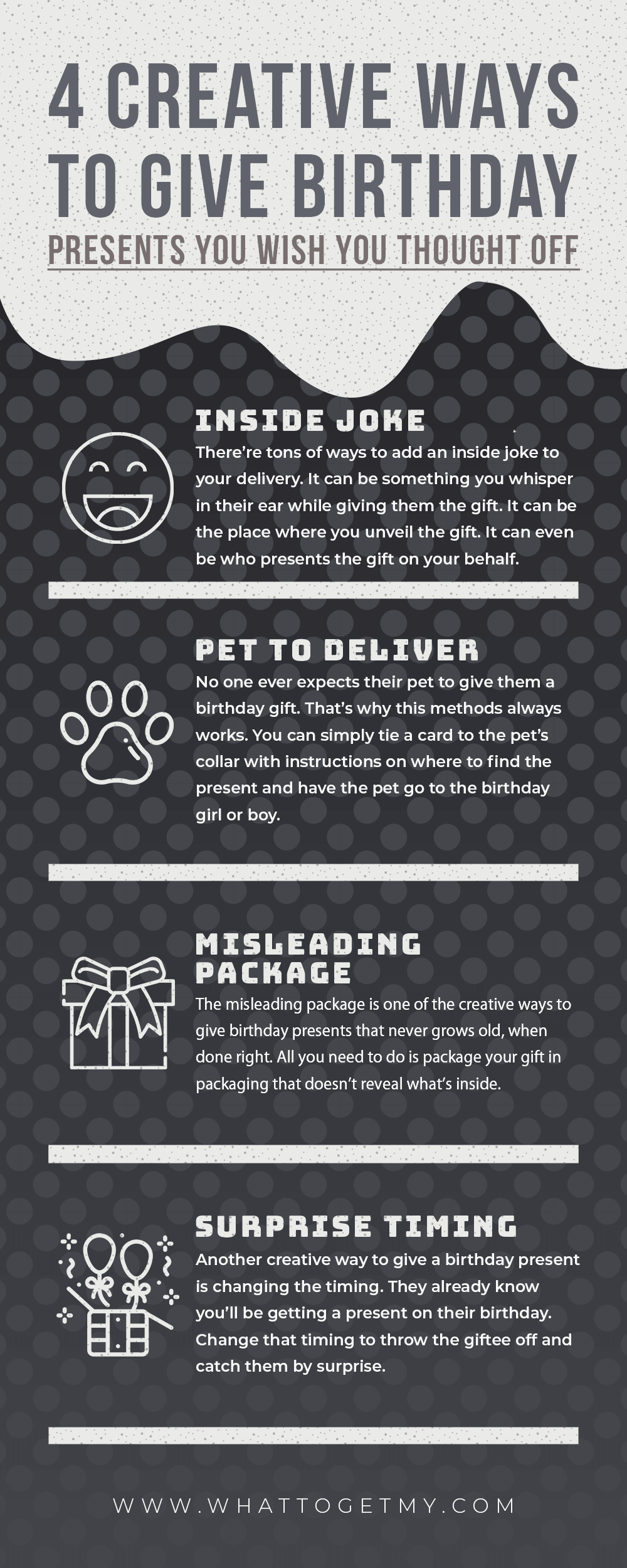 105. Infographic 4 Creative Ways to Give Birthday Presents You Wish You Thought Off-min