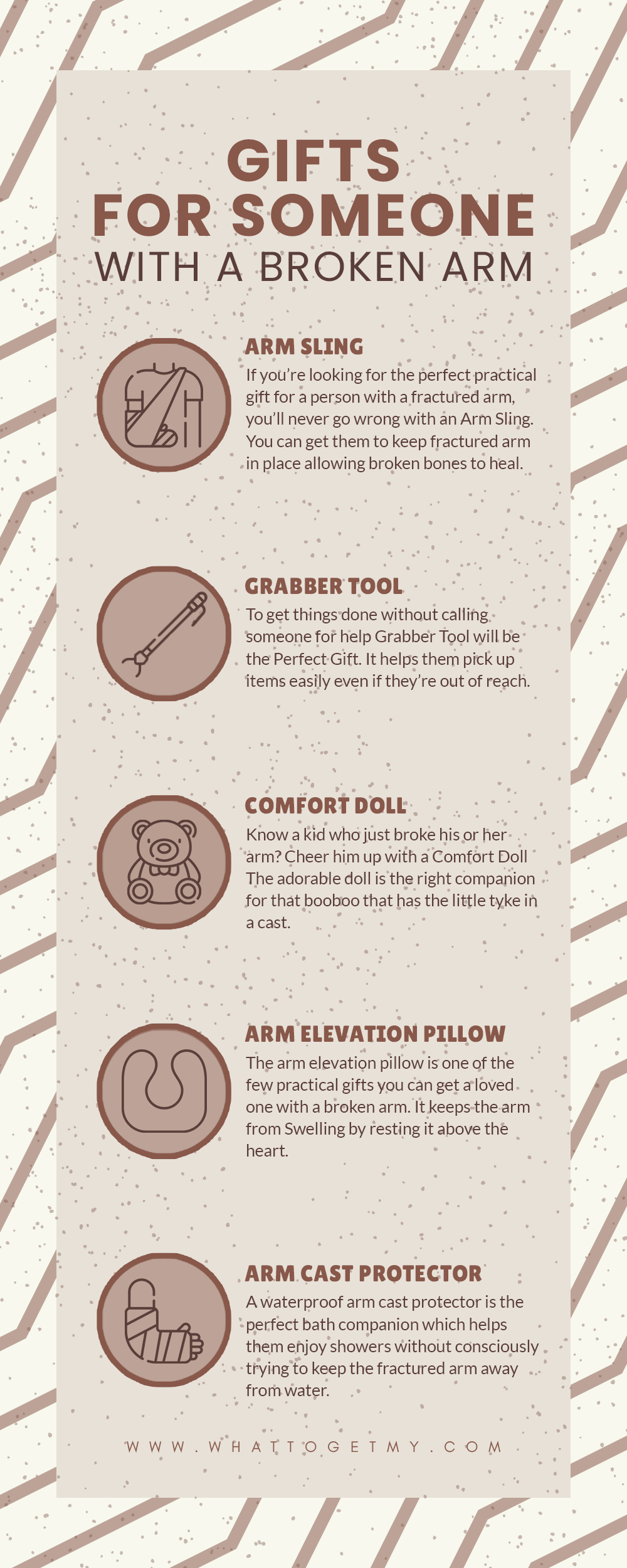 Infographic Gifts For Someone With a Broken Arm-min