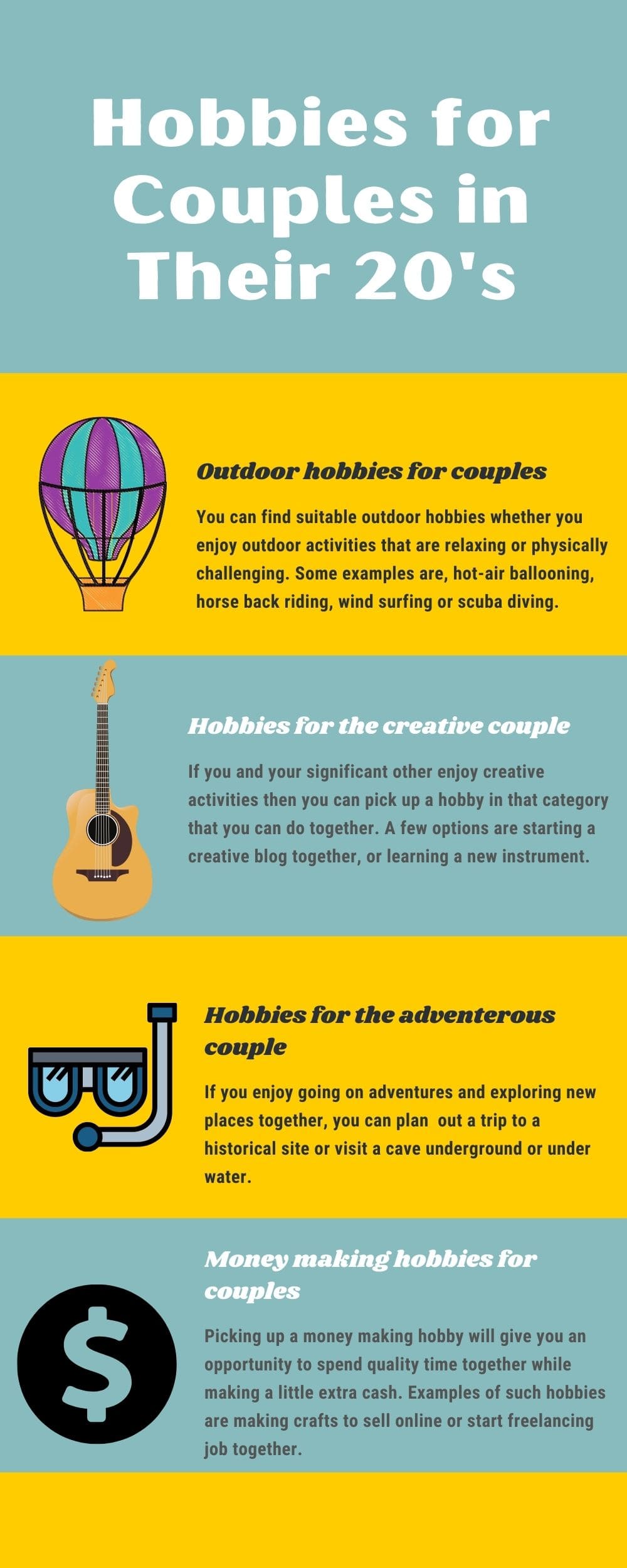 Hobbies for Couples in Their 20's
