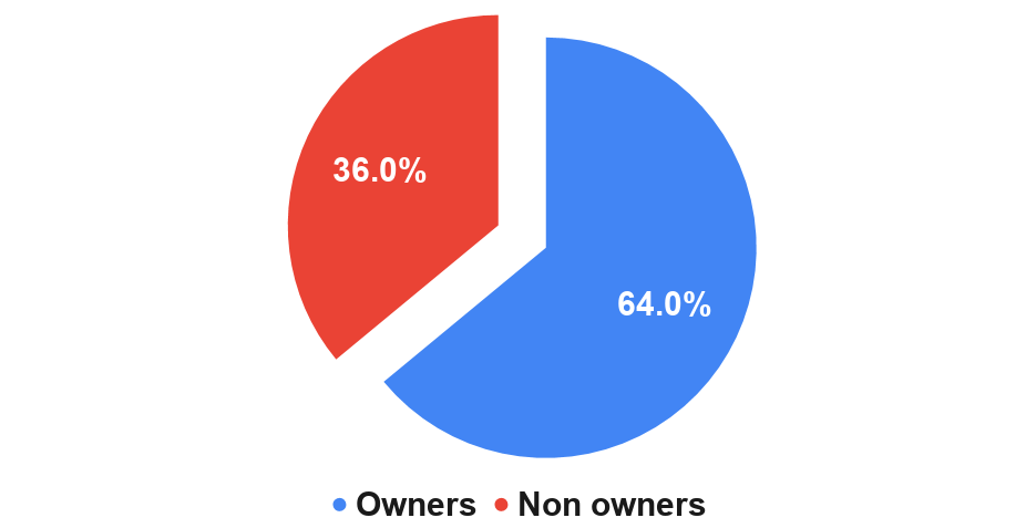 Almost two-thirds (64%) of US adults have a grill or smoker;