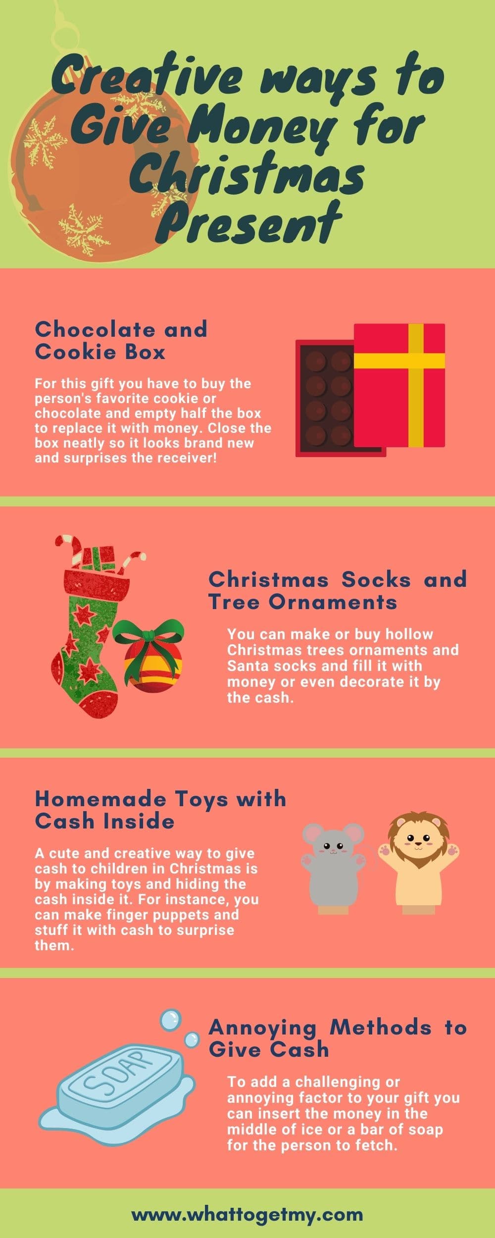 Creative ways to give money for christmas present