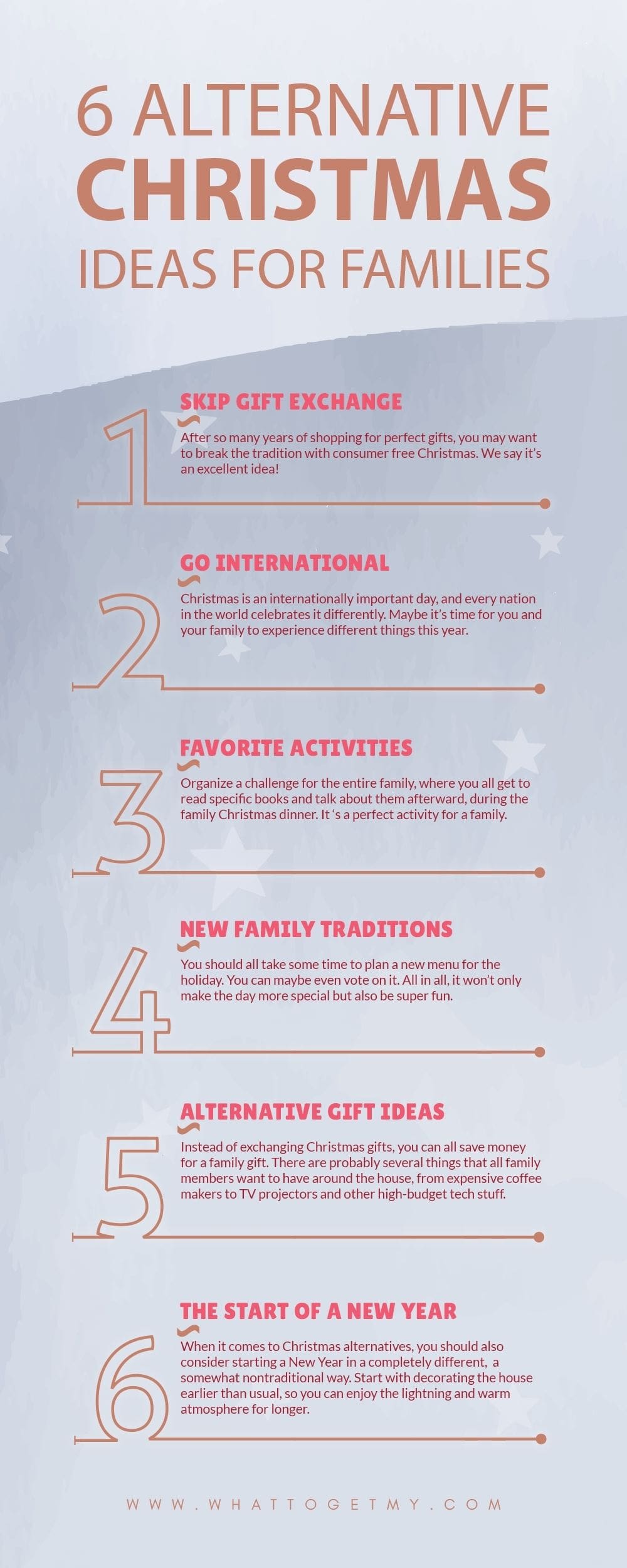 Infographic 6 Alternative Christmas Ideas for Families