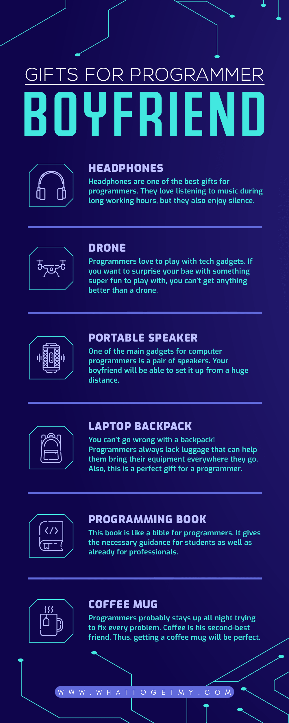 Infographic Gifts For Programmer Boyfriend