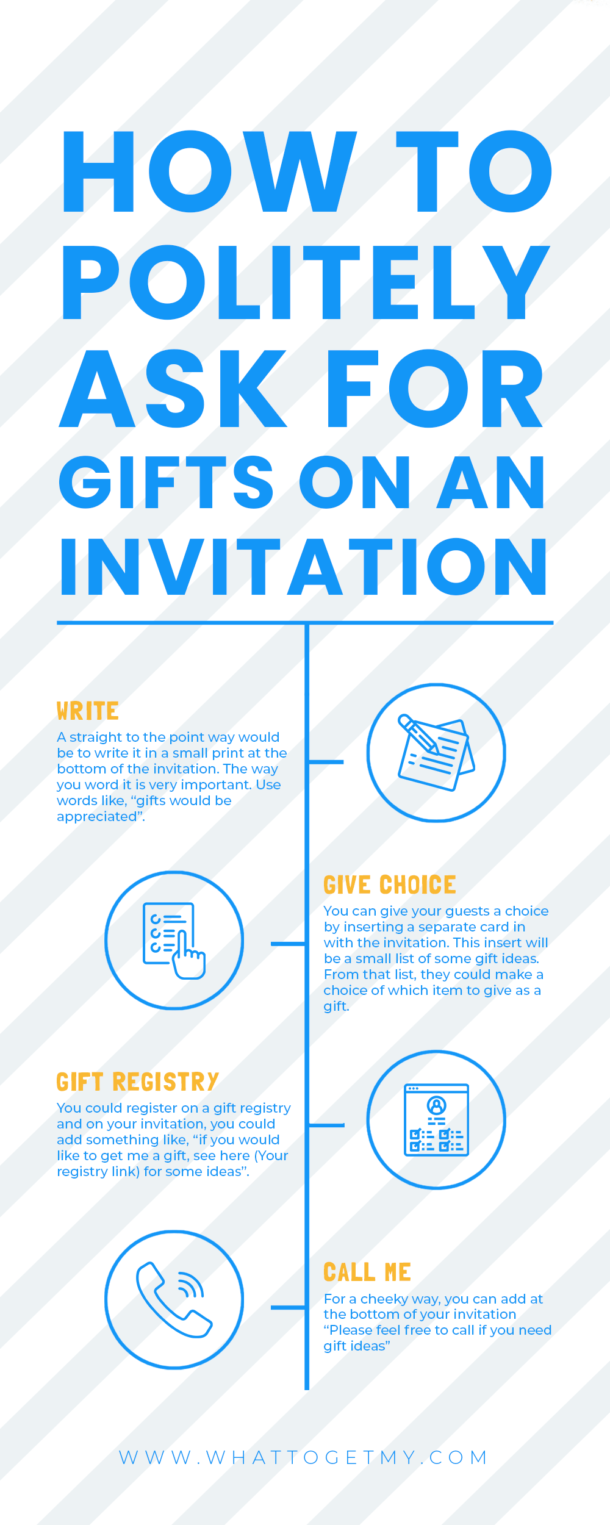 3 creative ways to How to Politely Ask For Gifts on an Invitation