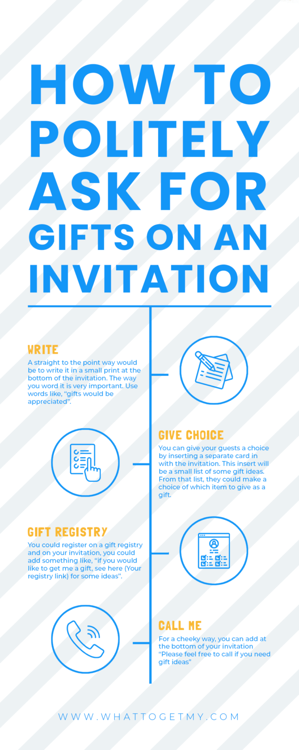 3 creative ways to How to Politely Ask For Gifts on an Invitation