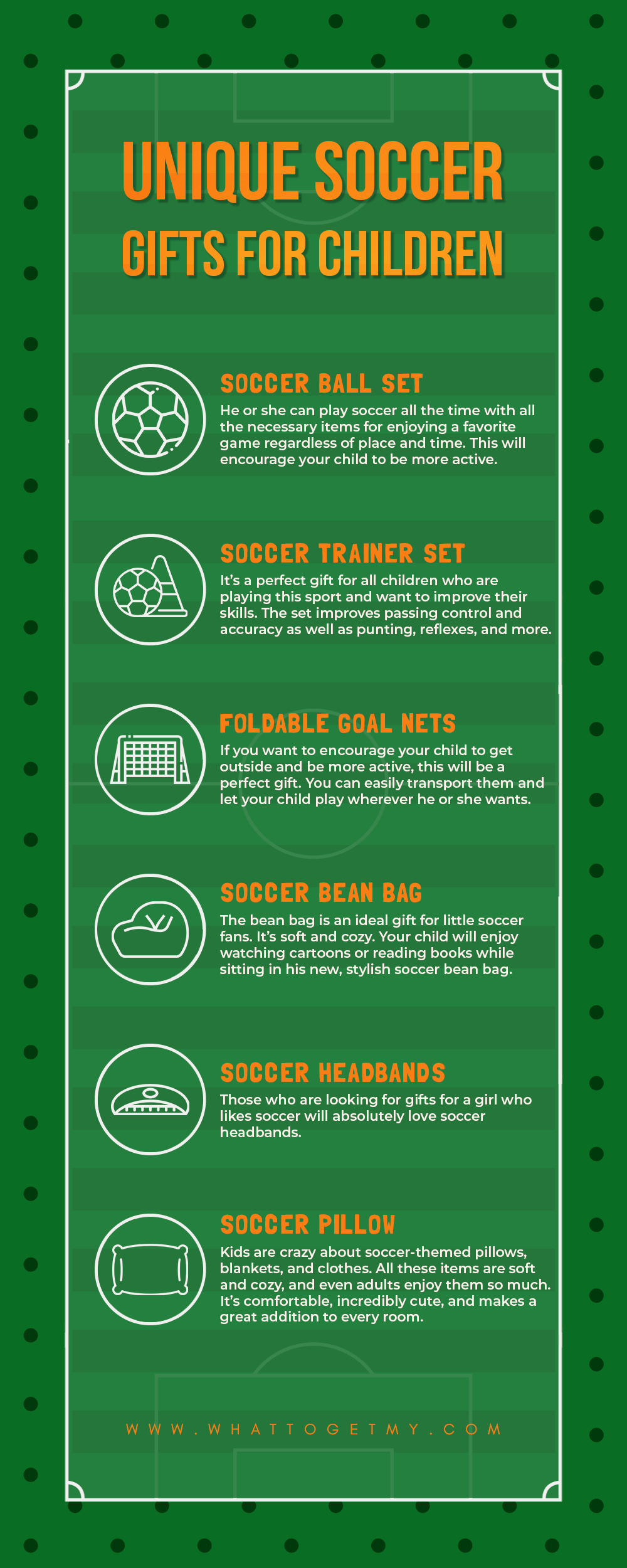 Infographic Unique Soccer Gifts for Children