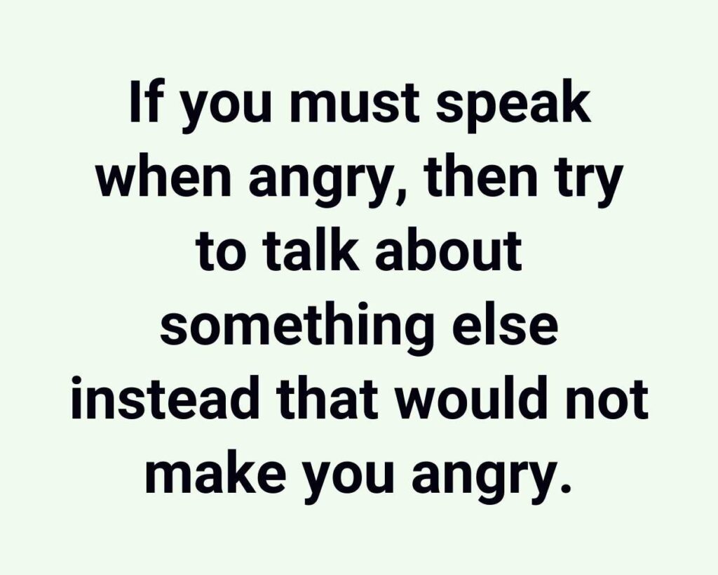 how to stop saying mean things when angry
