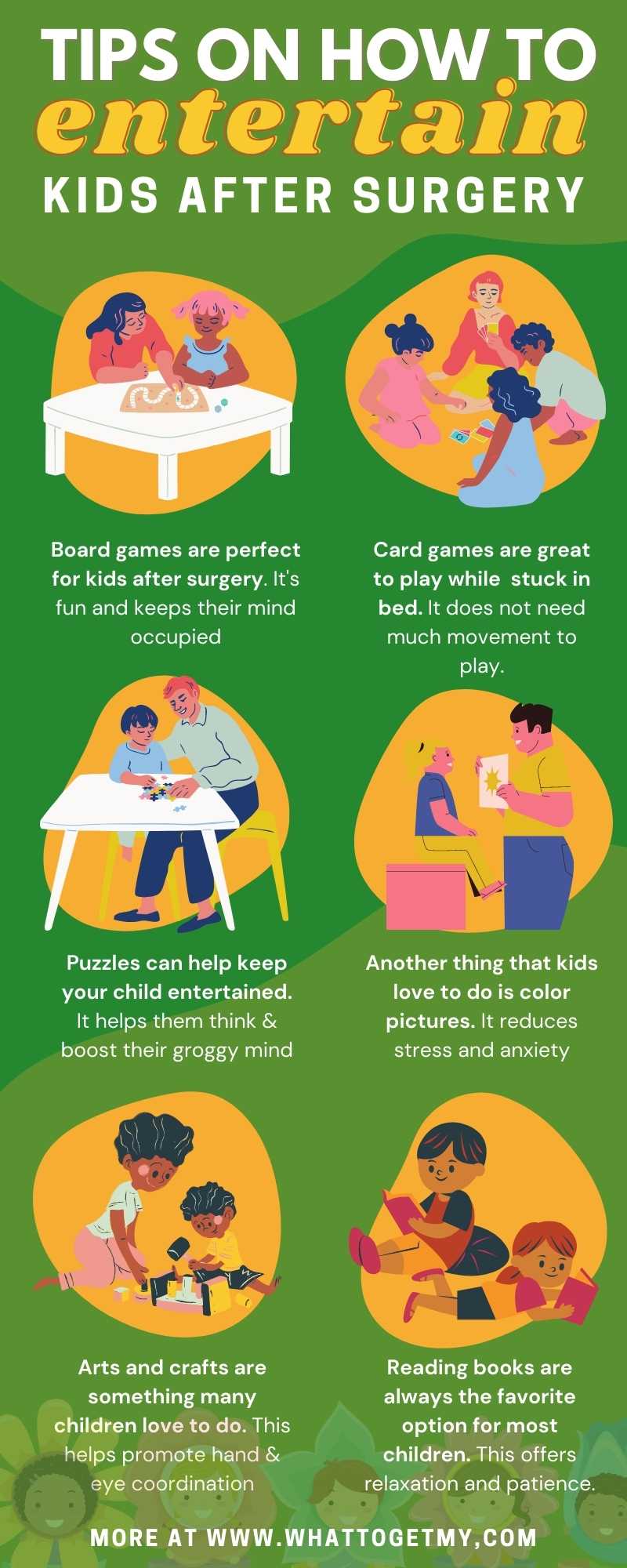 6 ACTIVITIES FOR KIDS AFTER SURGERY