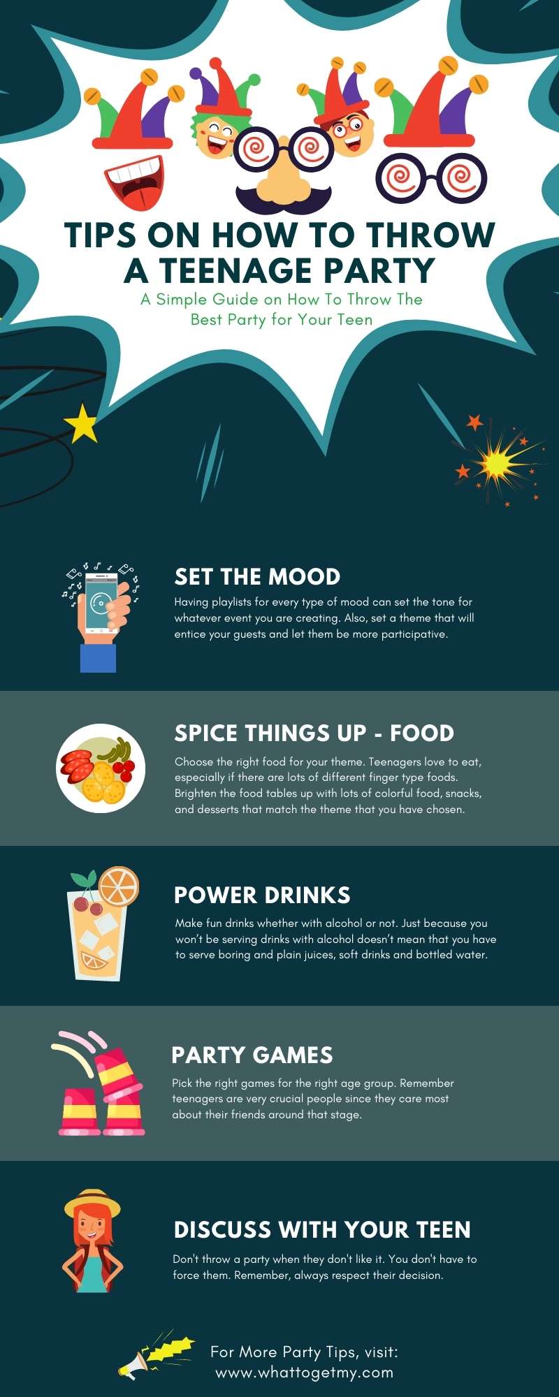 4 focus points for How to Throw a Teenage Party Without Alcohol What to get my...