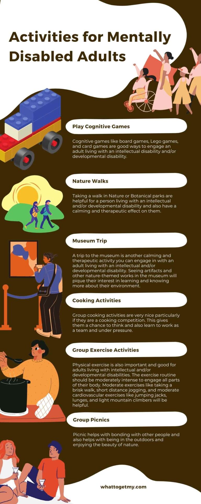 17 Activities for Mentally Disabled Adults and 10 for Physically