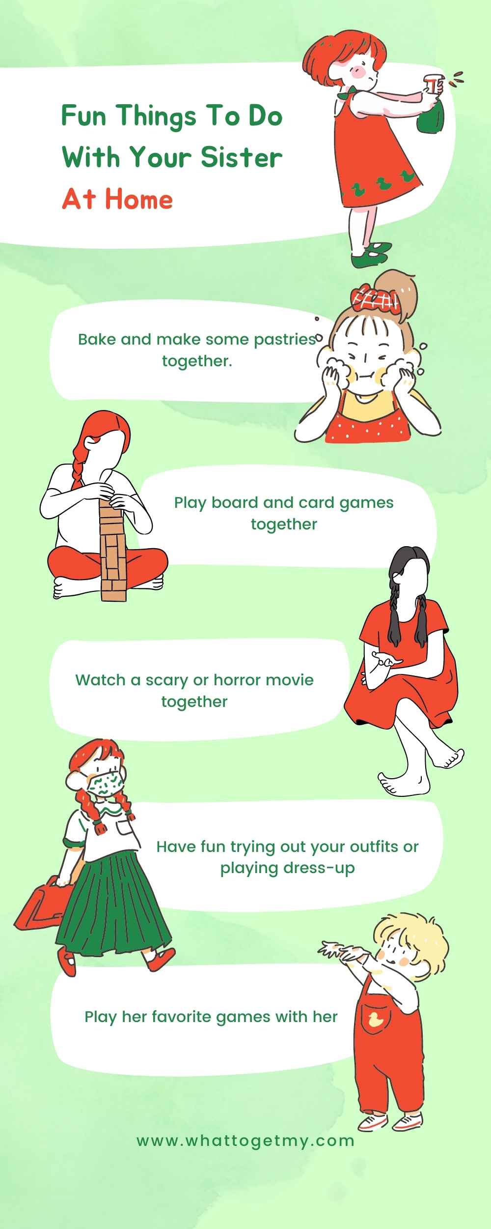 21 Fun Things To Do With Your Sister At Home What To Get My 