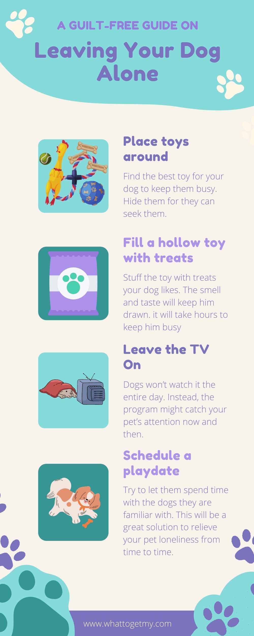 how to keep your dog entertained when home alone