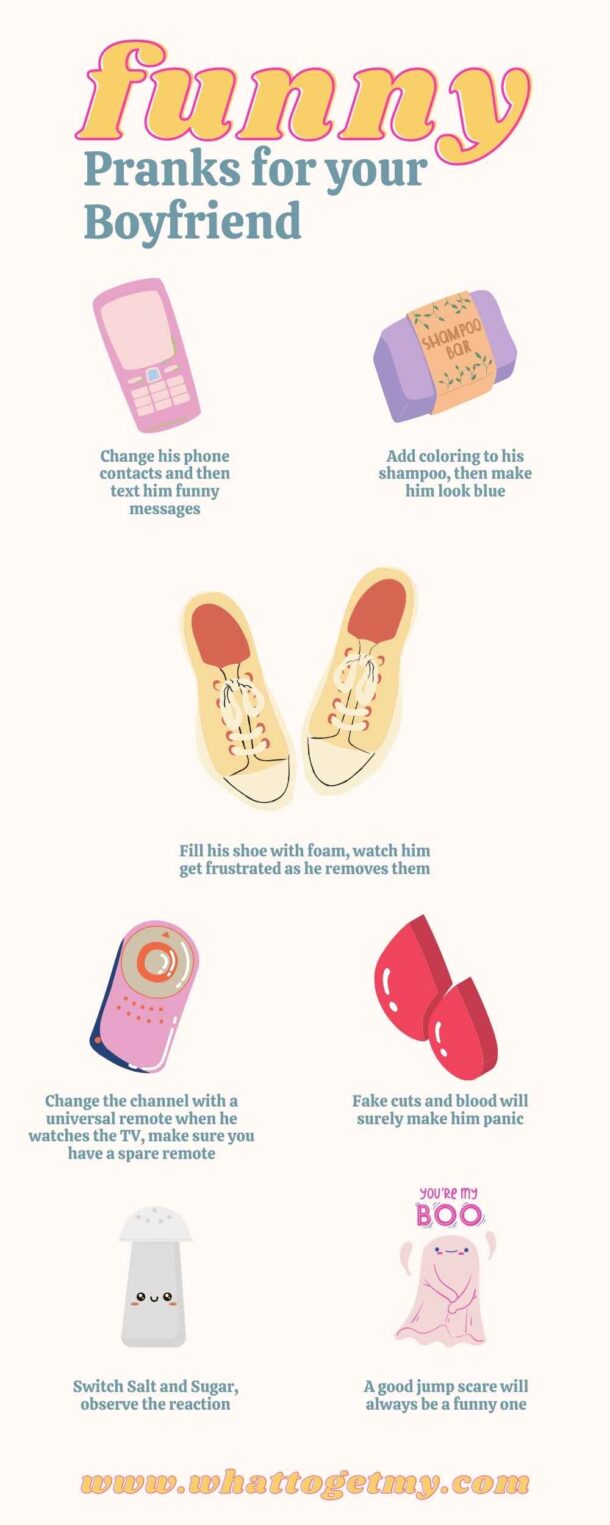 Good Pranks to Do on Your Boyfriend What to get my...