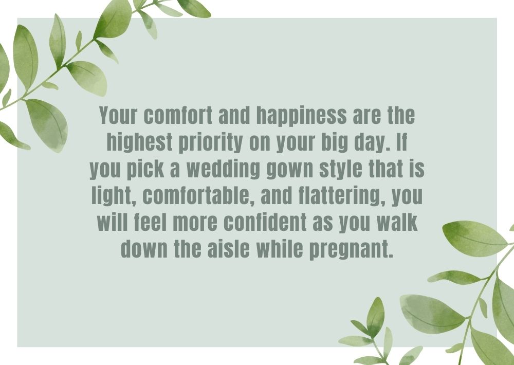 Your comfort and happiness are the highest priority on your big day