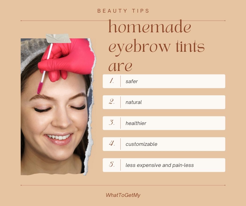 homemade eyebrow tints are