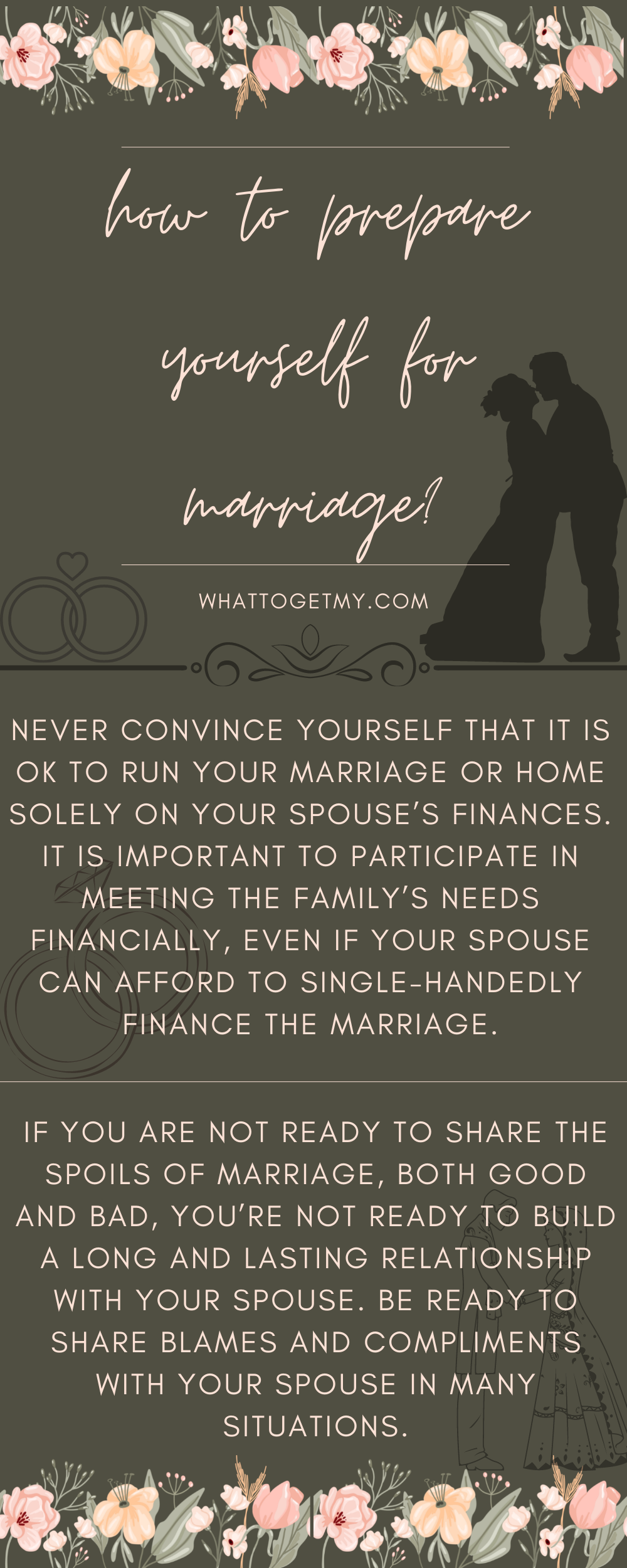 How to prepare yourself for marriage?