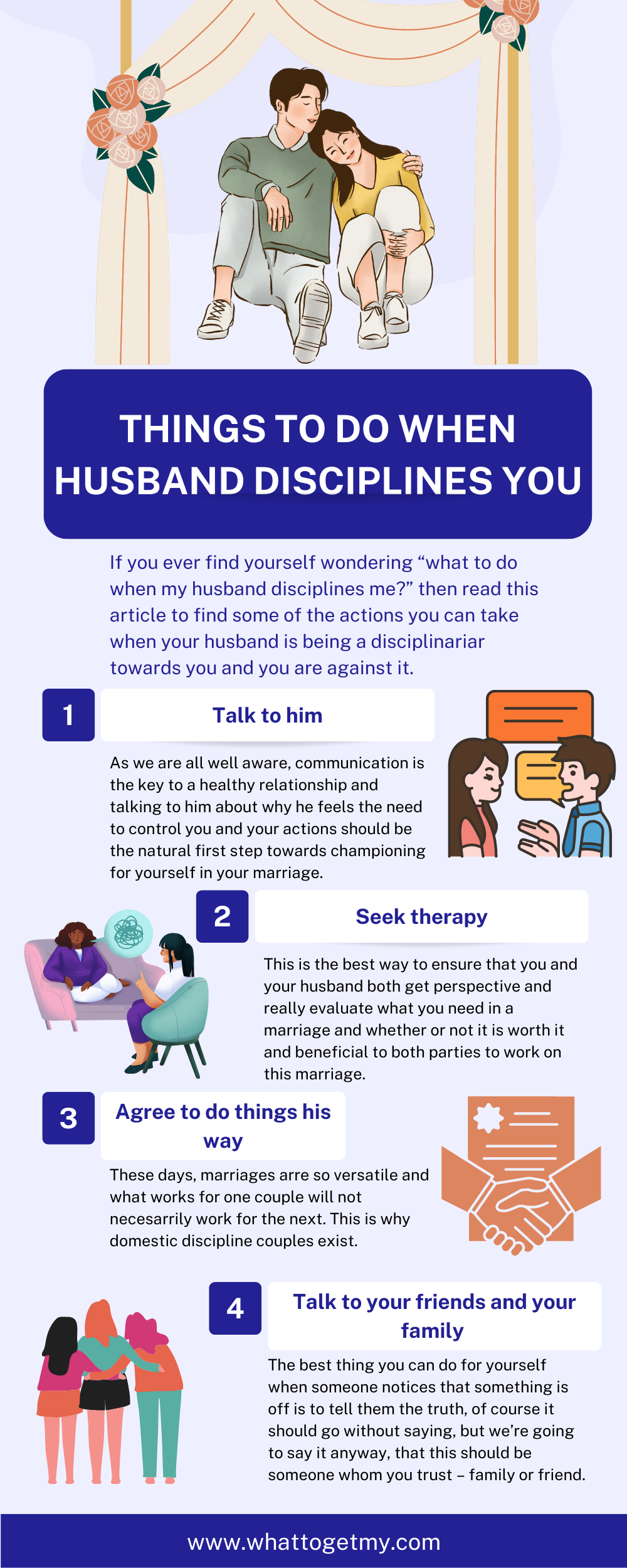 THINGS TO DO WHEN HUSBAND DISCIPLINES YOU