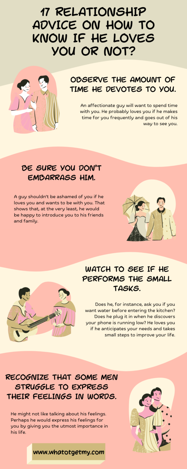 17 RELATIONSHIP ADVICE ON HOW TO KNOW IF HE LOVES YOU OR NOT? - What to ...