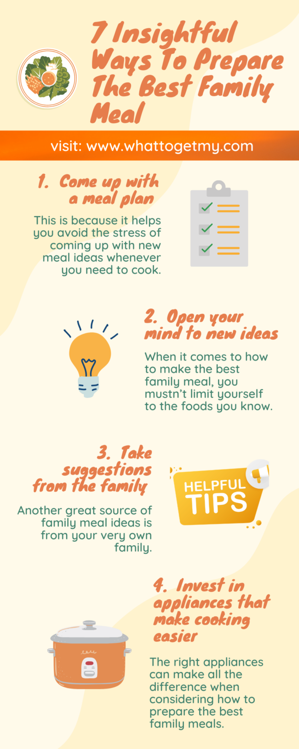 7 Insightful Ways To Prepare The Best Family Meal - What to get my...