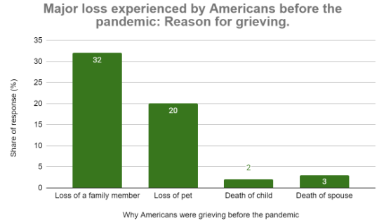 Major loss experienced by Americans before the pandemic