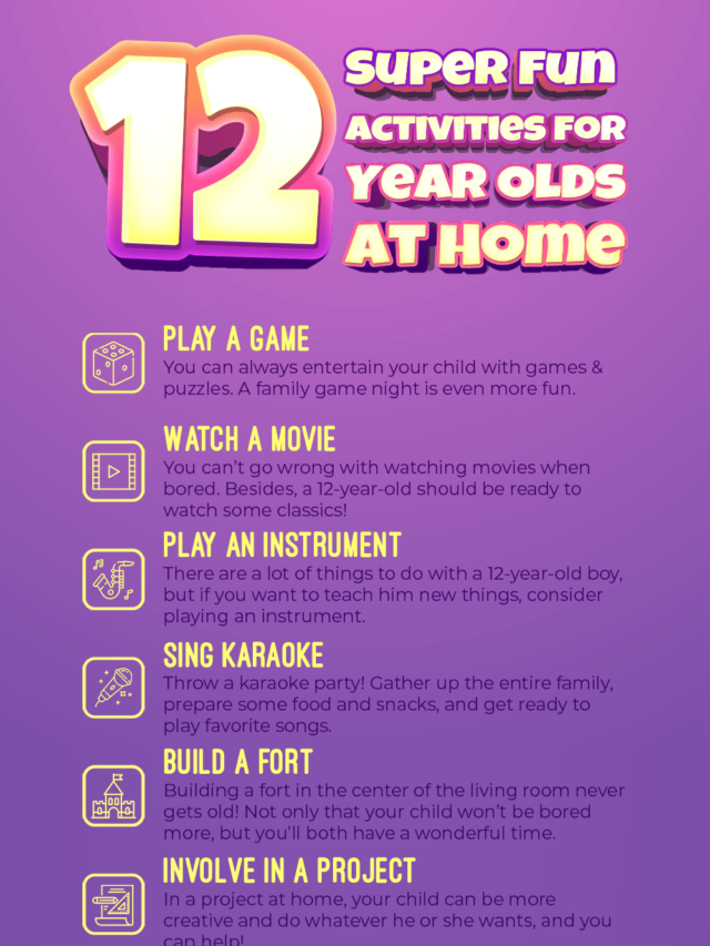 12 Super Fun Activities for 12 Year Olds At Home
