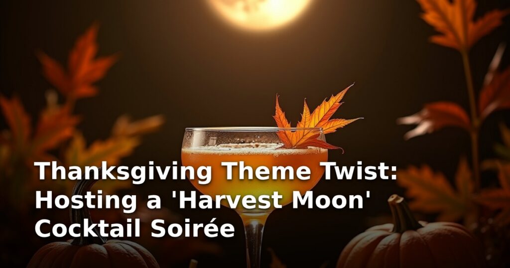 Thanksgiving Theme Twist: Hosting a ‘Harvest Moon’ Cocktail Soirée
