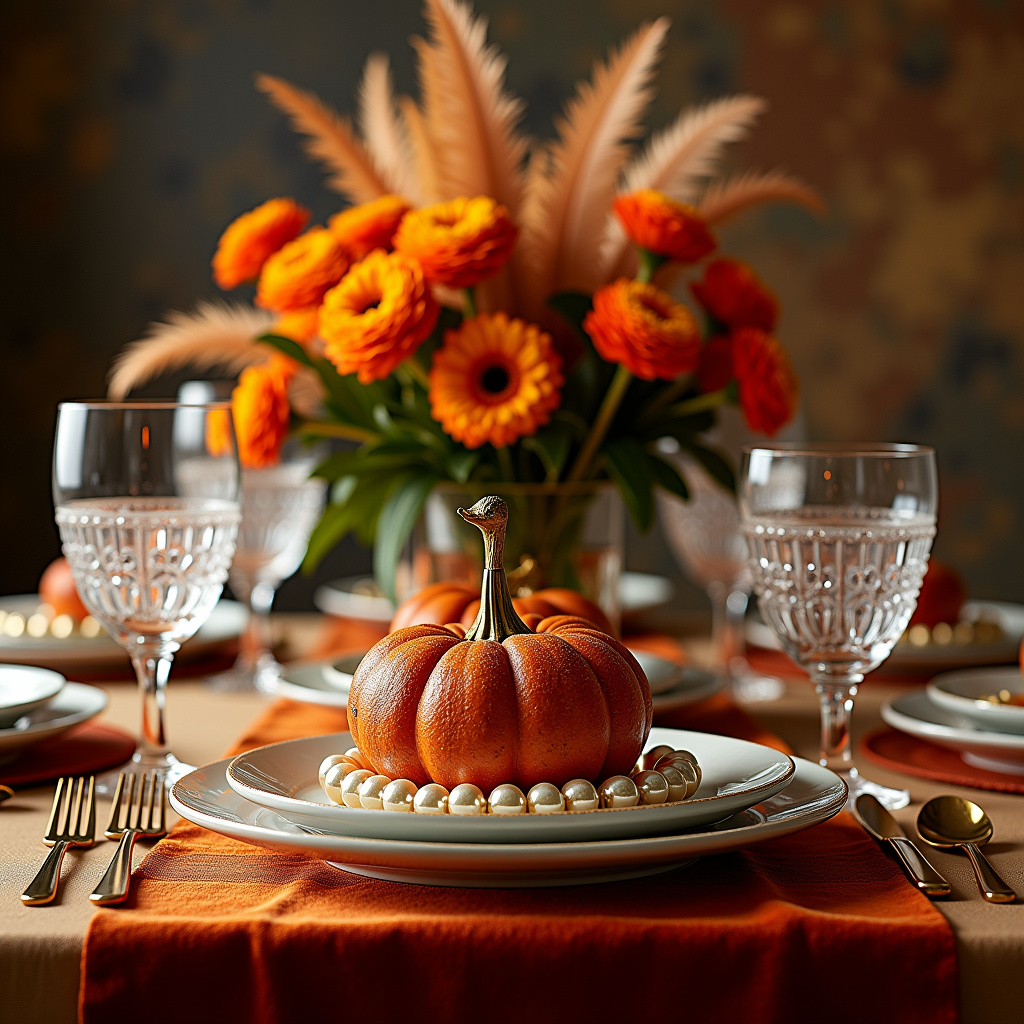 Illustration for Elevate Your Feast: 'Grateful Gatsby' Thanksgiving Theme Guide - Image 1